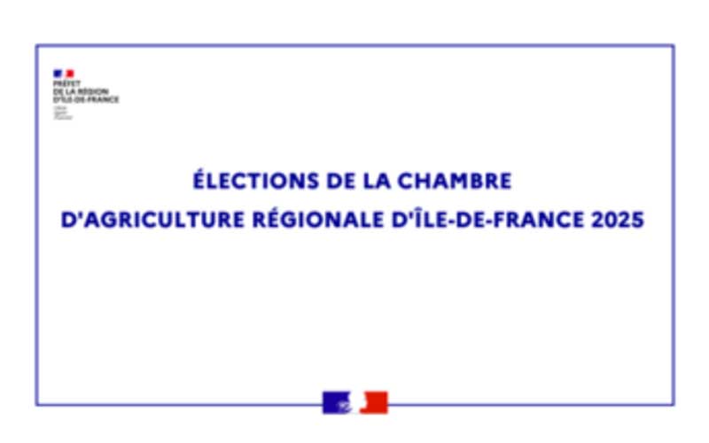 Élections chambres d'agriculture de région d'Île-de-France 2025